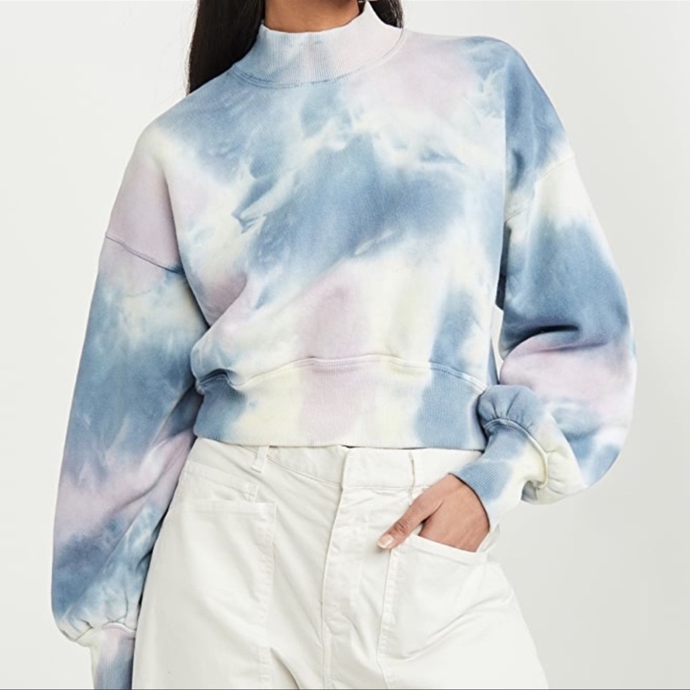Spiritual Gangster Tie Dye Mock Neck Sweater